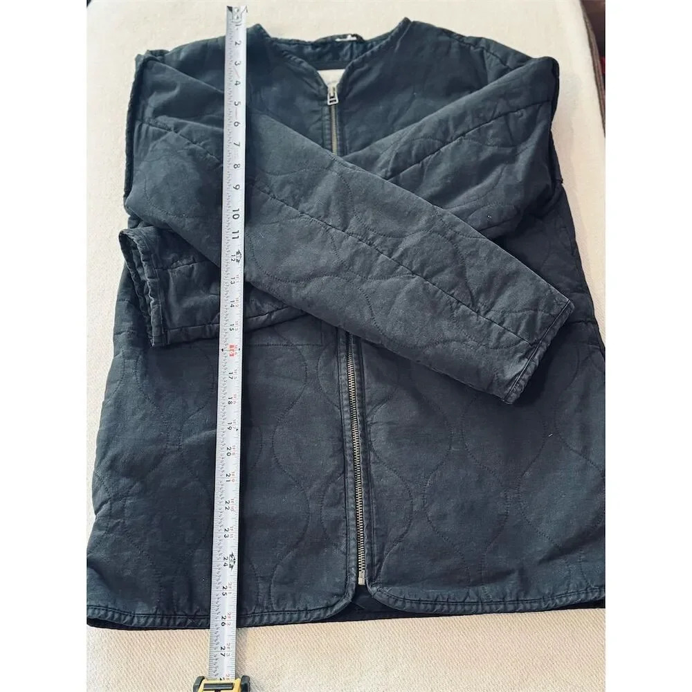 Universal Thread Women's XS Black Quilted Bomber‎ Jacket Casual Zip - Picture 5 of 6